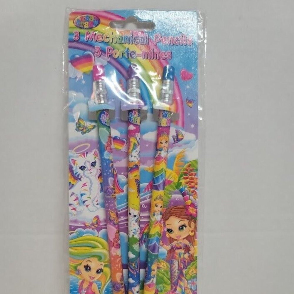 Lisa Frank Mechanical Pencils Pack of 3 New 90s Vintage Stationery LisaFrank